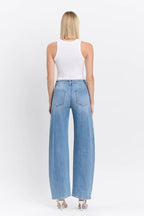 SUPER HIGH RISE WIDE BARREL JEANS