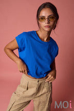 Emma Loose Fit Bubble Hem Top