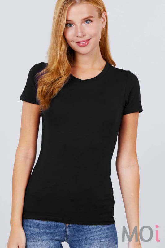 Fitted Cotton Jersey Top