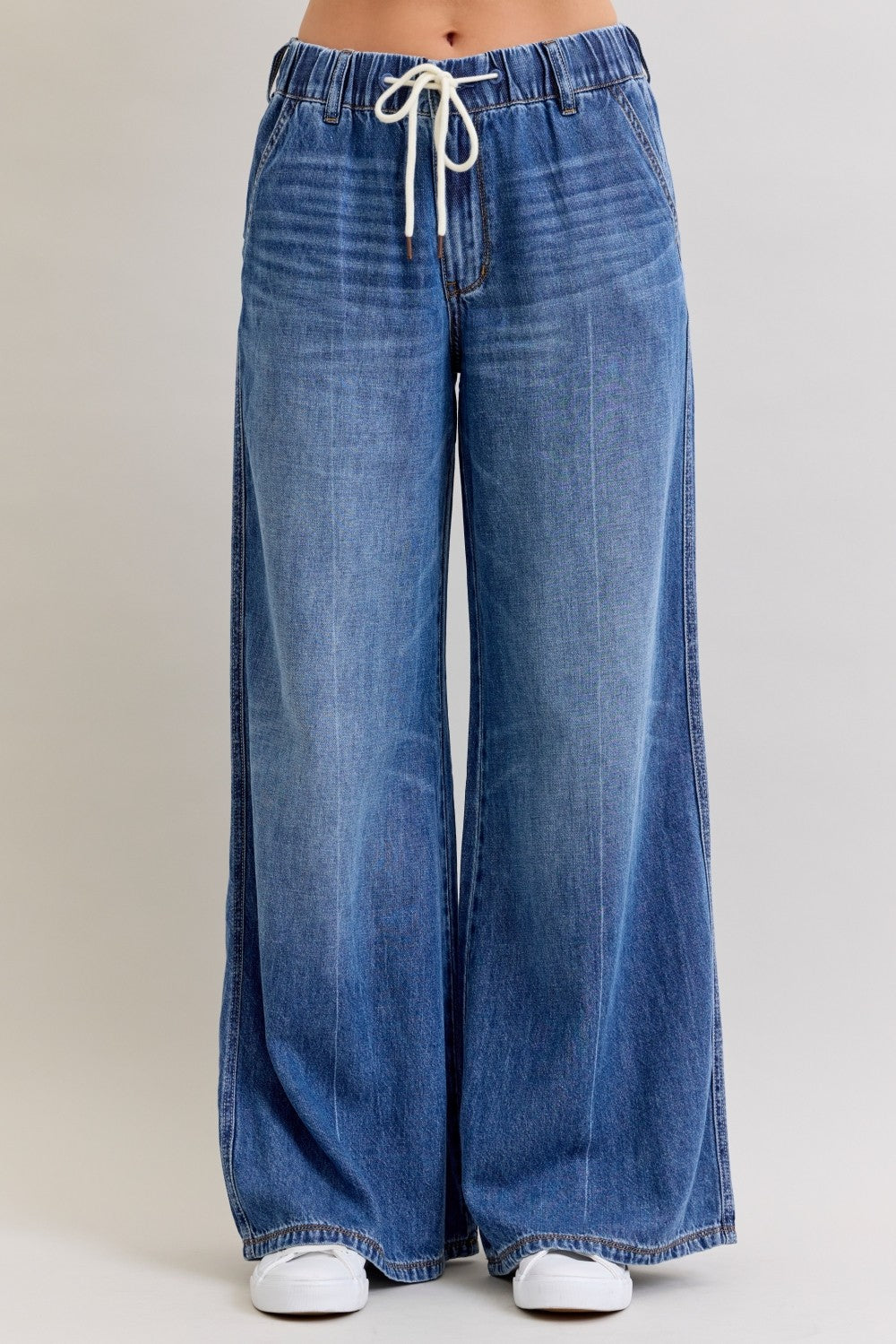 Judy Blue Palazzo Featherweight W/Drawcord Dark