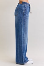 Judy Blue Palazzo Featherweight W/Drawcord Dark
