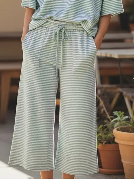 Striped Knit Pants