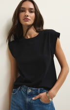 Z Supply Camino Jersey Top Black