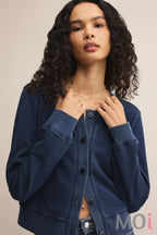 Z Supply Daily Knit Denim Cardigan