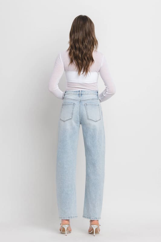 SUPER HIGH RISE BARREL LEG JEANS
