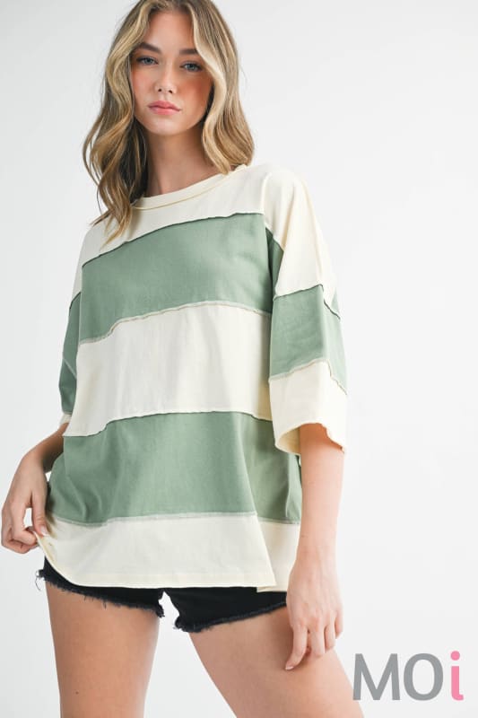 Polly Color Block Top