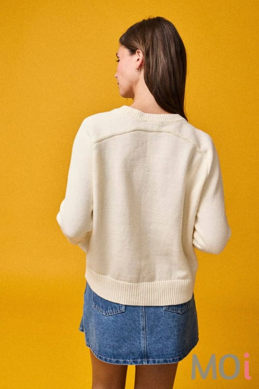 Cherry Graphic Knit Sweater