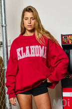 'OKLAHOMA' Mock Neck Sweatshirt