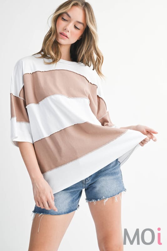 Polly Color Block Top