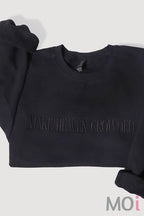 MAKE HEAVEN CROWDED Embroidered Heavyweight Sweatshirt