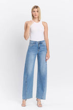 SUPER HIGH RISE WIDE BARREL JEANS
