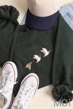 Flying Mallard Embroidered Heavyweight Fleece Sweatshirt