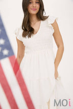 Flutter Sleeve Maxi Dress