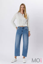 HIGH RISE MILD BARREL JEANS