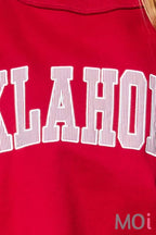 'OKLAHOMA' Mock Neck Sweatshirt