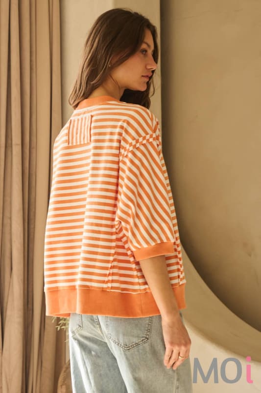 Striped Knit Top