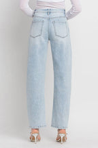 SUPER HIGH RISE BARREL LEG JEANS