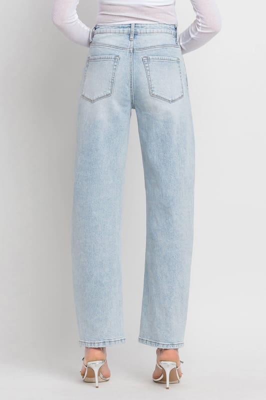SUPER HIGH RISE BARREL LEG JEANS