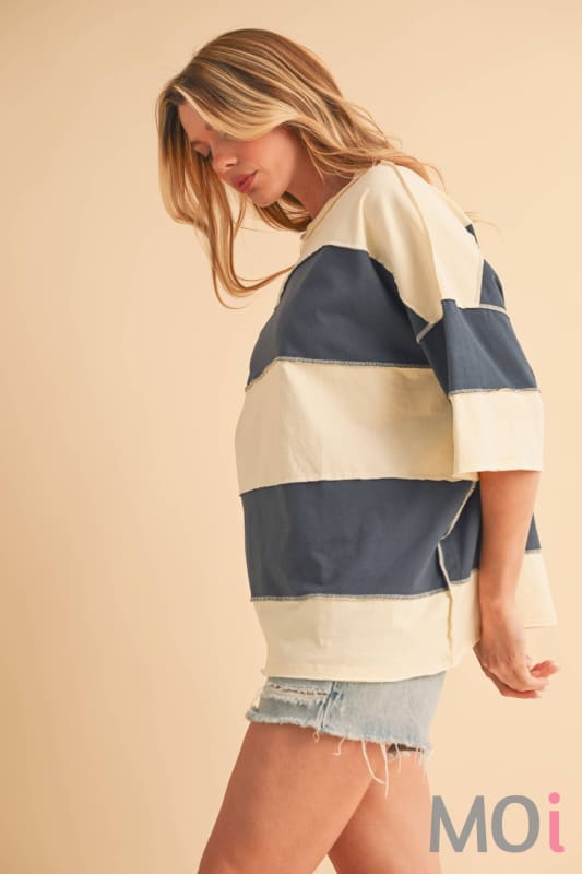 Polly Color Block Top