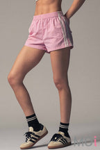Sporty Air Flow Striped Shorts