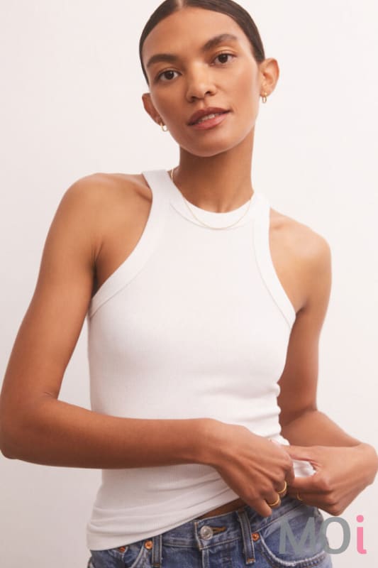 Z Supply Lilly Rib Tank White
