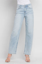 SUPER HIGH RISE BARREL LEG JEANS