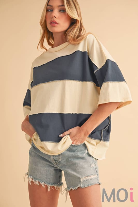 Polly Color Block Top