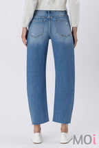 HIGH RISE MILD BARREL JEANS