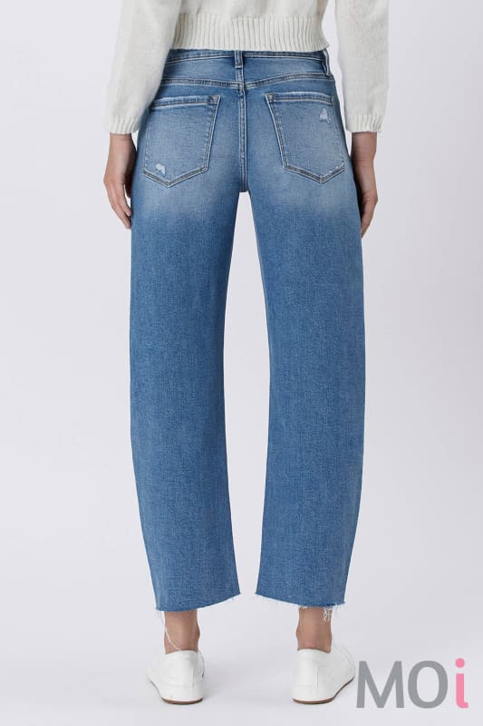 HIGH RISE MILD BARREL JEANS