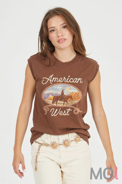 American West Graphic Tank