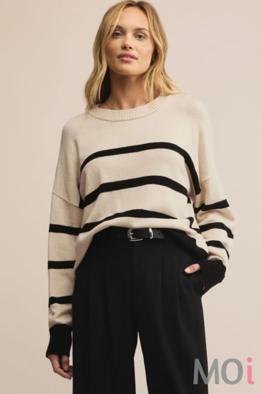 Z Supply Jordane Striped Sweater