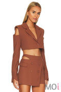 Alysa Crop Blazer Large Apparel & Accessories
