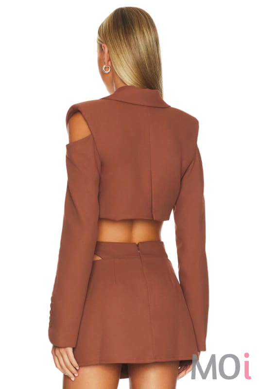 Alysa Crop Blazer Large Apparel & Accessories