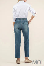 Fay High Rise Ankle Straight Leg