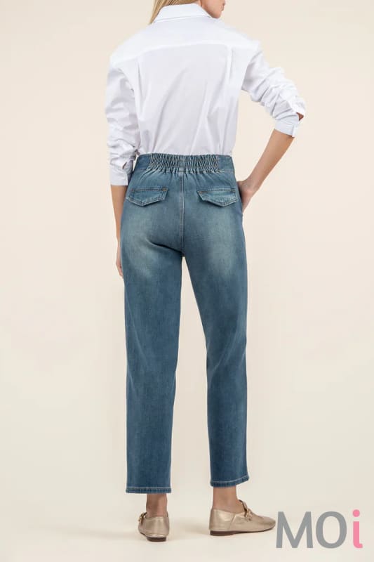 Fay High Rise Ankle Straight Leg