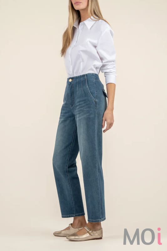 Fay High Rise Ankle Straight Leg