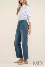 Fay High Rise Ankle Straight Leg