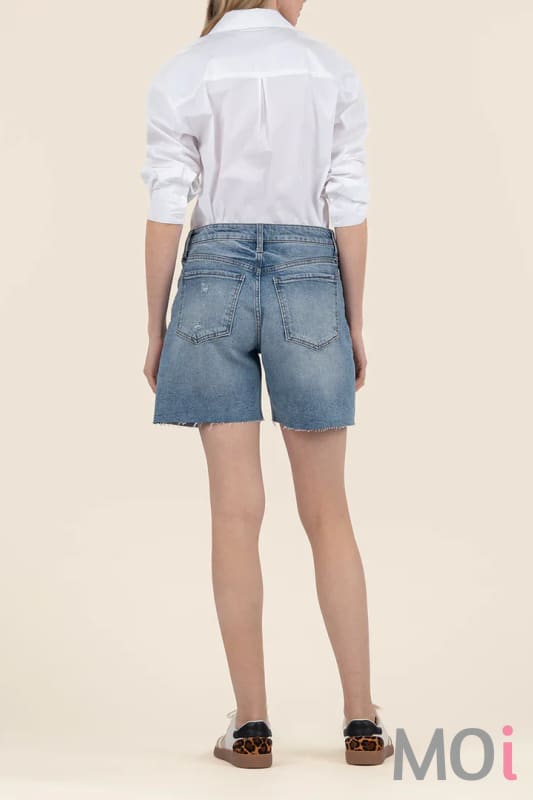 Hailey High Rise Short With Raw Hem Apparel & Accessories