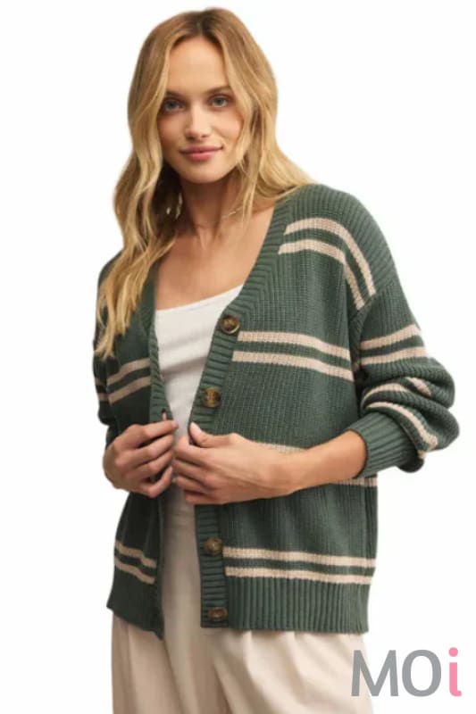 Z Supply Boyfriend Striped Cardigan