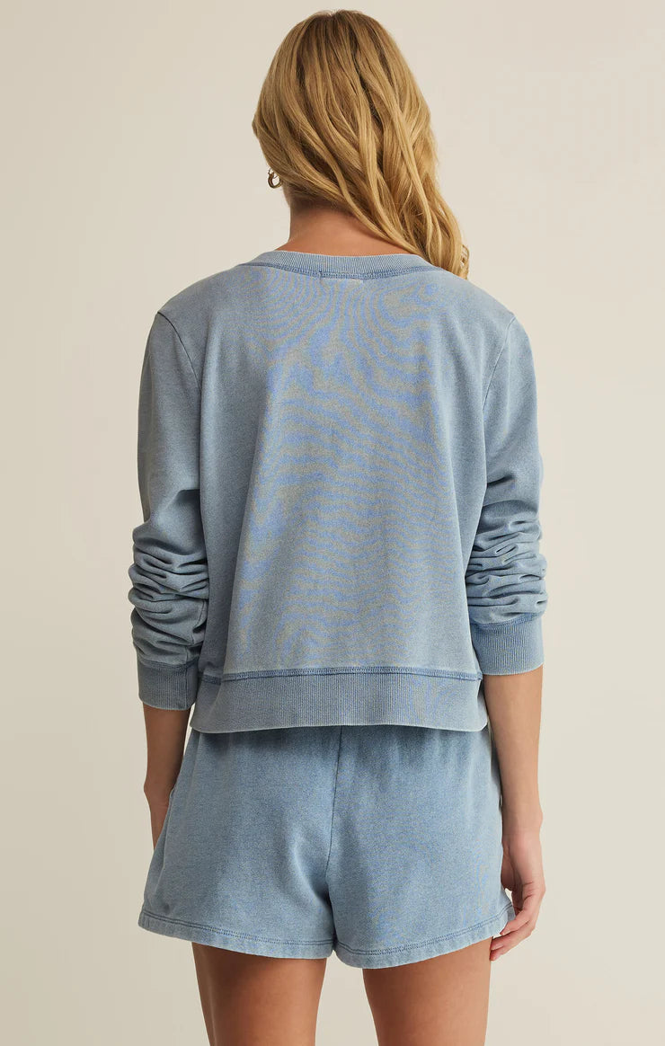 Z Supply Daily Knit Denim Cardigan OAI