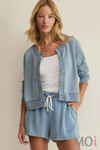 Z Supply Daily Knit Denim Cardigan OAI