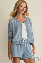 Z Supply Daily Knit Denim Cardigan OAI