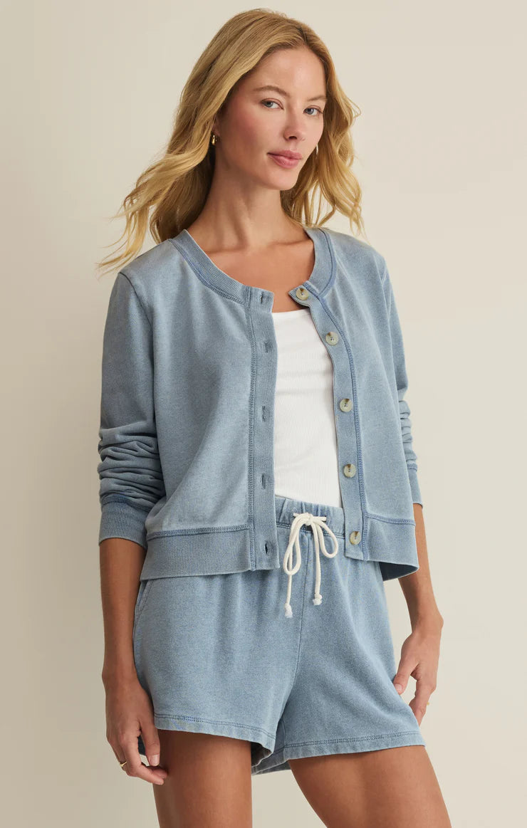 Z Supply Daily Knit Denim Cardigan OAI