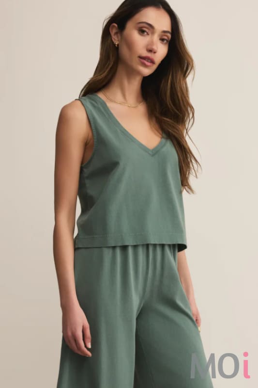 Z Supply Sloane V-Neck Top HG