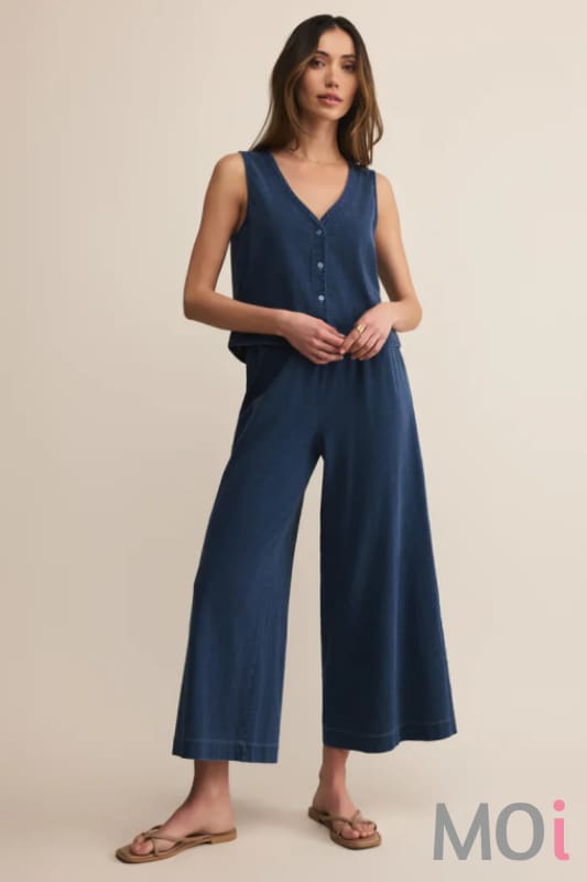 Z Supply Solace Jersey Denim Top Apparel & Accessories