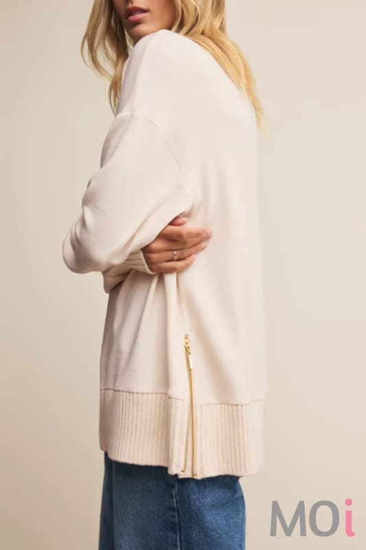 Z Supply Sable Rib Sweatshirt