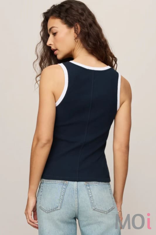Z Supply Sirena Colorblocked Rib Tank
