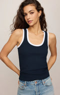 Z Supply Sirena Colorblocked Rib Tank