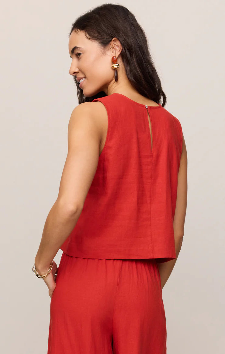 Z Supply Sloane Linen Top (CHP)