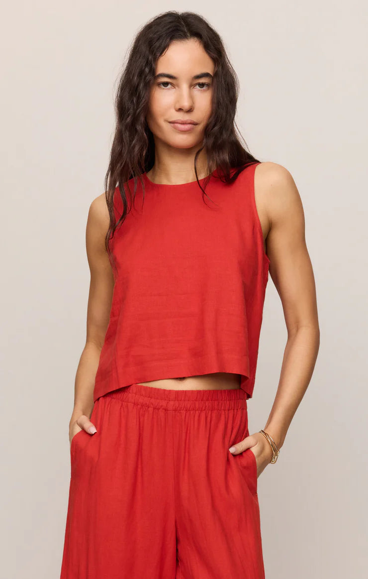 Z Supply Sloane Linen Top (CHP)